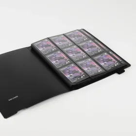 Erste Seite des Raw2Rare FlexBinder360 mit übersichtlichen 3×3-Kartenfächern
