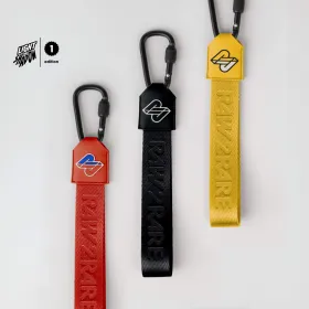 Raw2Rare 2Hook Collection – verschiedene Farben der Light & Shadow Edition 1 in Rot, Schwarz und Gelb mit Karabiner