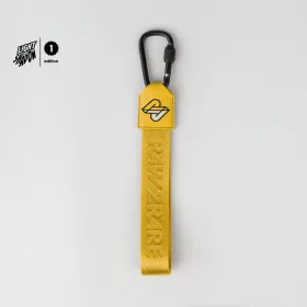 Raw2Rare 2Hook Yellow – Nylonstrap mit Karabiner und Rubber-Badge aus der Light & Shadow Edition 1