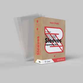 Raw2Rare InnerSleeves Japanese Size – klare 60.5×87 mm Hüllen für Sammelkarten, Packshot